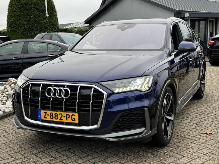 Audi Q7 5.0 TDI S-Line 2020 Facelift 7-Persoons Luchtvering, Auto's, Audi, Bedrijf, Q7, ABS, Achteruitrijcamera, Airbags, Airconditioning
