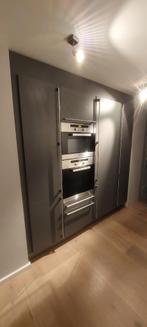 Moderne basaltgrijze hoekkeuken GEDEMONTEERD, Huis en Inrichting, Keuken | Complete keukens, Hoekkeuken, Graniet of Steen, Ophalen of Verzenden