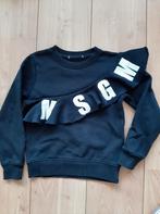 Zwarte sweater met ruche MSGM maat 128., Ophalen of Verzenden, Zo goed als nieuw, Meisje, Trui of Vest
