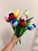 Houten tulpen, 45 stuks, Huis en Inrichting, Woonaccessoires | Kunstplanten en Kunstbloemen, Ophalen of Verzenden, Zo goed als nieuw
