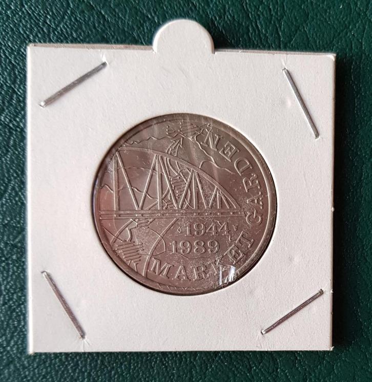 Token Market Garden 1944 - 1989, Postzegels en Munten, Penningen en Medailles, Overige materialen, Nederland, Ophalen of Verzenden