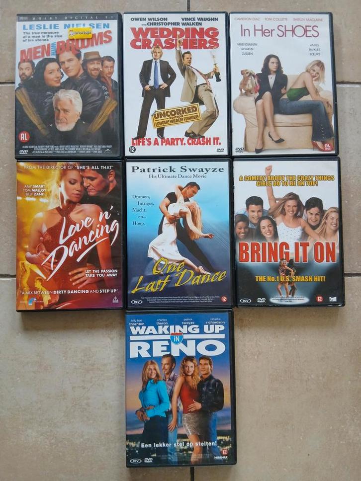 7 romantische komedie films, Cd's en Dvd's, Dvd's | Komedie, Zo goed als nieuw, Romantische komedie, Alle leeftijden, Ophalen of Verzenden