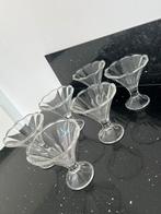 Vintage Glazen ijscoupe schaal, Verzamelen, Glas en Borrelglaasjes, Ophalen of Verzenden, Zo goed als nieuw, Overige typen