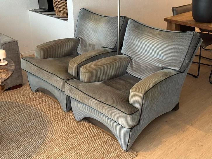 Stijlvolle Fauteuils - Set van 2, Huis en Inrichting, Fauteuils, Gebruikt, Stof, 75 tot 100 cm, Ophalen
