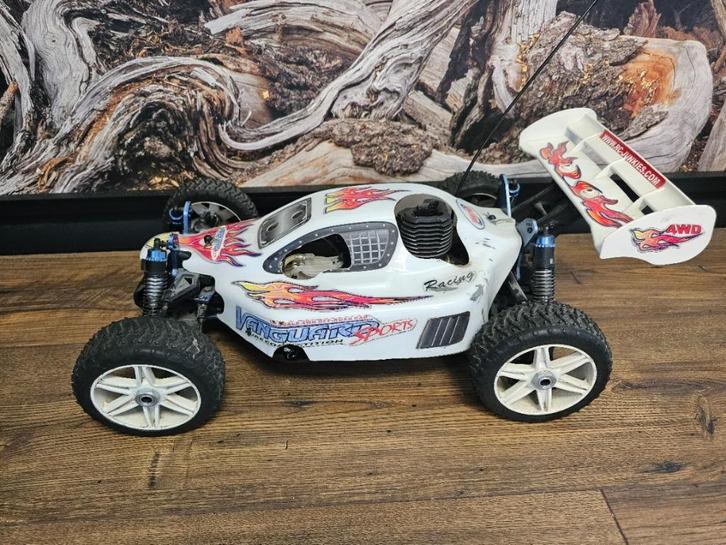 1/8 nitro rc vanguard, Hobby en Vrije tijd, Modelbouw | Radiografisch | Auto's, Gebruikt, Auto offroad, Nitro, Schaal 1:8, Ophalen of Verzenden