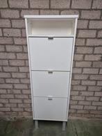 Witte Schoenenkast - 3 Vakken, Ophalen, Gebruikt, Modern