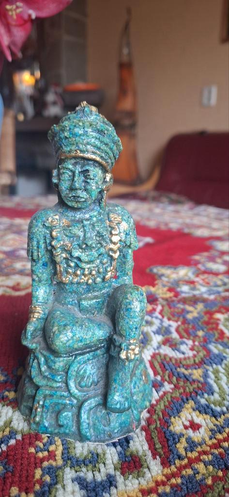 Maya Beeldje - Azteken Stijl, Antiek en Kunst, Kunst | Niet-Westerse kunst, Ophalen of Verzenden