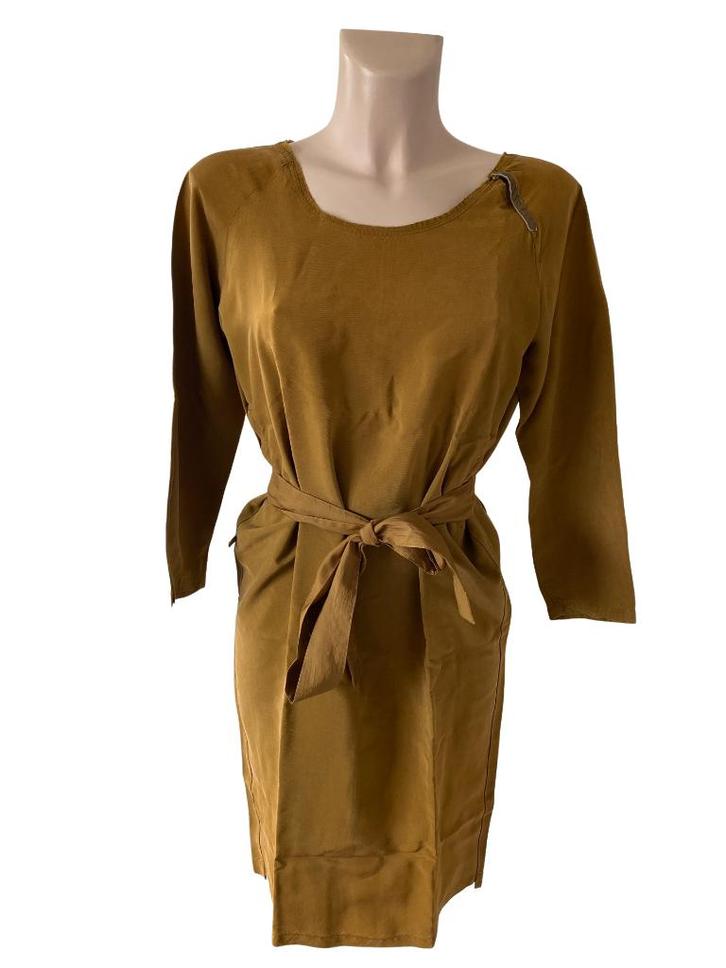 Humanoid jurk XS, Kleding | Dames, Jurken, Zo goed als nieuw, Maat 34 (XS) of kleiner, Geel, Onder de knie, Ophalen of Verzenden