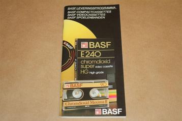 Catalogus - BASF Cassettebandjes e.d. - ca 1980 !! beschikbaar voor biedingen