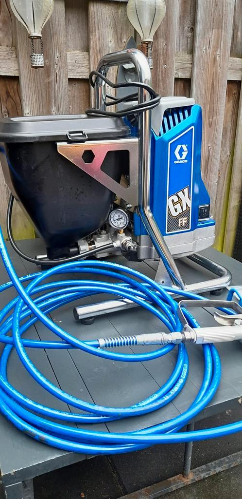Graco GX FF – bijna nieuw, compleet –Airless lak latex, Doe-het-zelf en Verbouw, Schildersmaterialen, Zo goed als nieuw, Verfspuit of Verfpomp