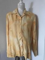 Jaren 80 Blouse, Maat 38/40 (M), Geel, Michel Valerie, Ophalen of Verzenden