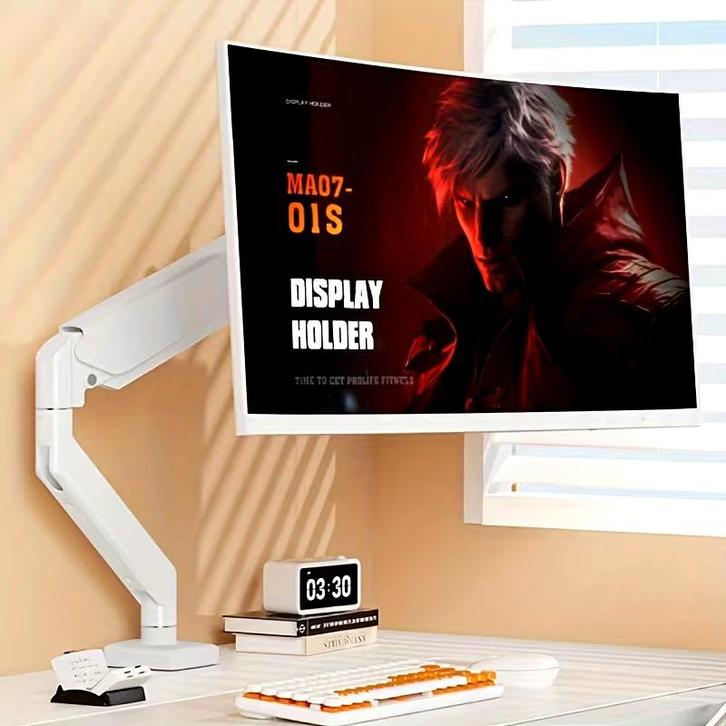 Beweegbare monitorhouder/ophanging., Computers en Software, Laptopstandaarden, Nieuw, In diepte verstelbaar, In hoogte verstelbaar