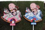 Baby geboren! Welkomstfeest! Prachtig geboortebord of, Ophalen, Nieuw, Geboortebord