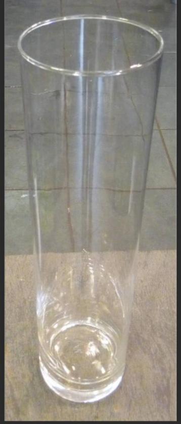 hoge vaas vazen helder transparant of zwarte glas 70 cm beschikbaar voor biedingen