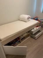 Nieuwe Kinderbed & Bureau Set, Ophalen, 90 cm, Eenpersoons, Wit