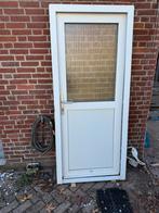 Kunststof Achterdeur, Doe-het-zelf en Verbouw, Kozijnen en Schuifpuien, Kunststof, Gebruikt, Deurkozijn, 150 tot 225 cm