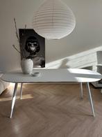 Ovale wit mat eettafel, Huis en Inrichting, Tafels | Eettafels, Ophalen, 100 tot 150 cm, Eikenhout, 200 cm of meer