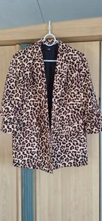 Panterprint Blazer met zakken, Bruin, Maat 42/44 (L), Nieuw, Ophalen of Verzenden