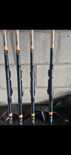 4 x forelhengels trabucco 3.90 zgst, Watersport en Boten, Ophalen of Verzenden, Zo goed als nieuw, Werphengel