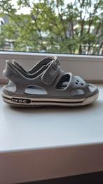 Crocs Crocband II sandalen maat 25 / 26 - silver grey, Gebruikt, Crocs, Jongetje of Meisje, Overige typen