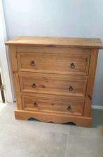 Grenen ladenkast, h 87 cm, Huis en Inrichting, Ophalen, Gebruikt, 50 tot 100 cm, 3 of 4 laden