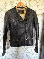 Maison Scotch leren jasje jack biker XS 34, Zwart, Jasje, Maat 34 (XS) of kleiner, Gedragen