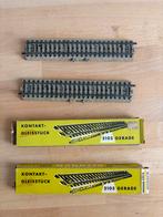 Märklin 5105 Rechte Rails - Contactrails, Wisselstroom, Gebruikt, Rails, Ophalen of Verzenden