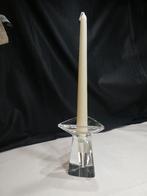 Val St Lambert Tricorne kandelaar jaren 50, Overige materialen, Gebruikt, Ophalen of Verzenden, Kandelaar