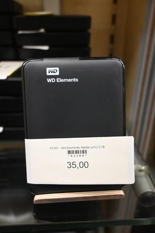 WD Elements Hardeschijf 2TB (HDD) - Meerdere aanwezig, Computers en Software, Harde schijven, Gebruikt, Desktop, Extern, HDD, USB
