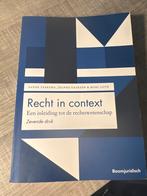 Recht in context, 7e druk, Boeken, Ophalen of Verzenden, Alpha, Zo goed als nieuw, WO