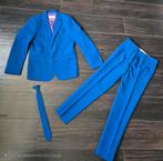 Mooi kobalt blauw pak jongen, maat 158/164, Ophalen of Verzenden, Zo goed als nieuw, Jongen