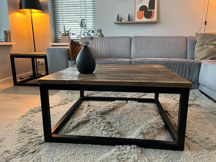 Salontafel en bijzettafel Rivièra Maison, Huis en Inrichting, Tafels | Salontafels, Zo goed als nieuw, Minder dan 50 cm, 50 tot 100 cm