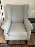 Fauteuil licht blauw, Ophalen, Gebruikt, 75 tot 100 cm, 50 tot 75 cm