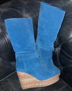 Sergio Rossi laarzen nieuw - Maat 38, Kleding | Dames, Schoenen, Ophalen of Verzenden, Zo goed als nieuw, Blauw, Hoge laarzen