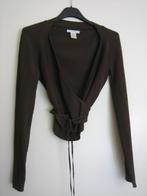 Prachtig bruin overslagvestje SARAH PACINI one size Snazzey, Maat 38/40 (M), Bruin, Verzenden, Sarah Pacini