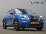 Nissan Juke 1.6 Hybrid N-Connecta 143 Pk Automaat Navigatie, 1300 kg, Gebruikt, Blauw, Leder en Stof