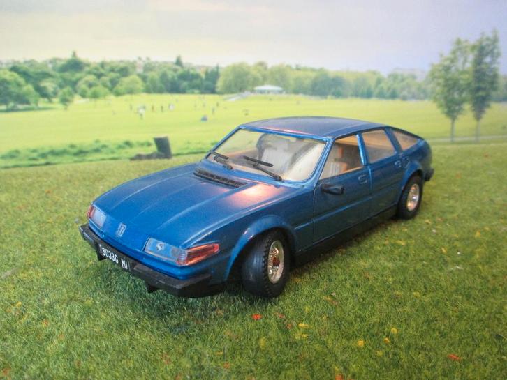 1:25 Rover SD1 2600 - Polistil S-728 metallic-blauw, Hobby en Vrije tijd, Modelauto's | 1:24, Gebruikt, Overige merken, Ophalen of Verzenden