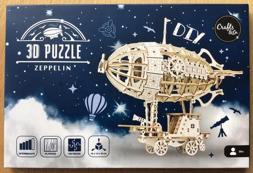Crafts & Co 3D puzzel zeppelin - NIEUW, Hobby en Vrije tijd, Knutselen, Nieuw, Knutselwerk, Ophalen of Verzenden