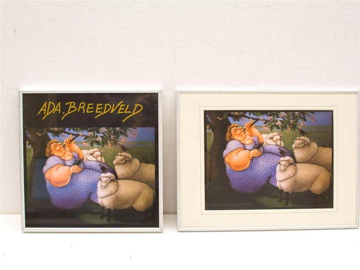 2 prenten 20501, Verzamelen, Foto's en Prenten, Gebruikt, Overige onderwerpen, Voor 1940, Ophalen of Verzenden