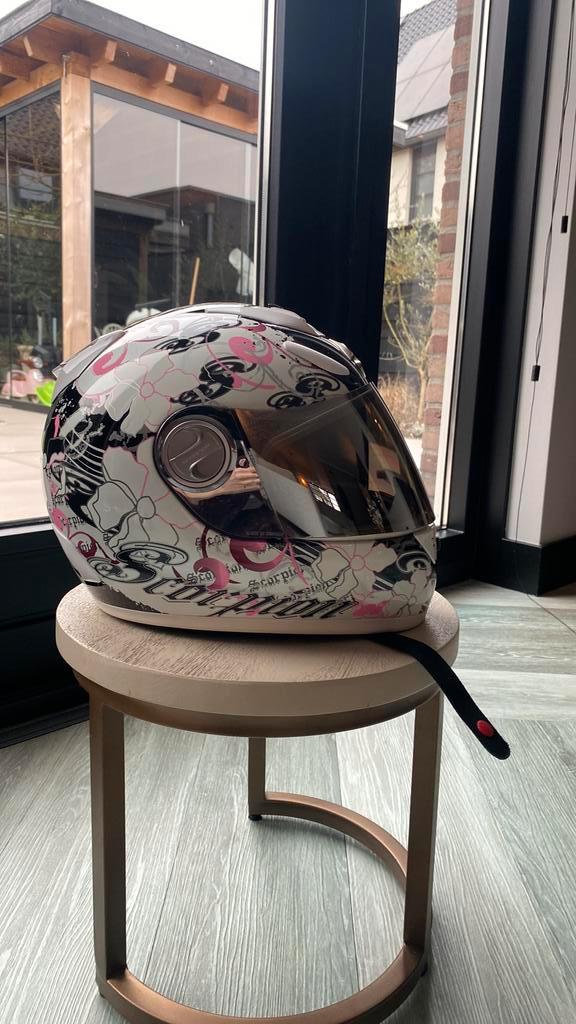 Scorpion motorhelm dames maat XS  - zie beschrijving, Motoren, Kleding | Motorkleding, Handschoenen, Dames, Tweedehands, Ophalen of Verzenden