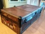 Mooie leren kist, Huis en Inrichting, Woonaccessoires | Kisten, Ophalen, Gebruikt, 100 tot 150 cm, Minder dan 50 cm