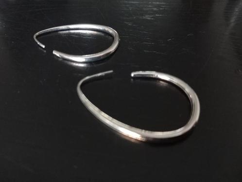 Ovalen oorringen, druppel vorm oorbellen, zilverkleurig, Sieraden, Tassen en Uiterlijk, Oorbellen, Nieuw, Hangers, Overige materialen