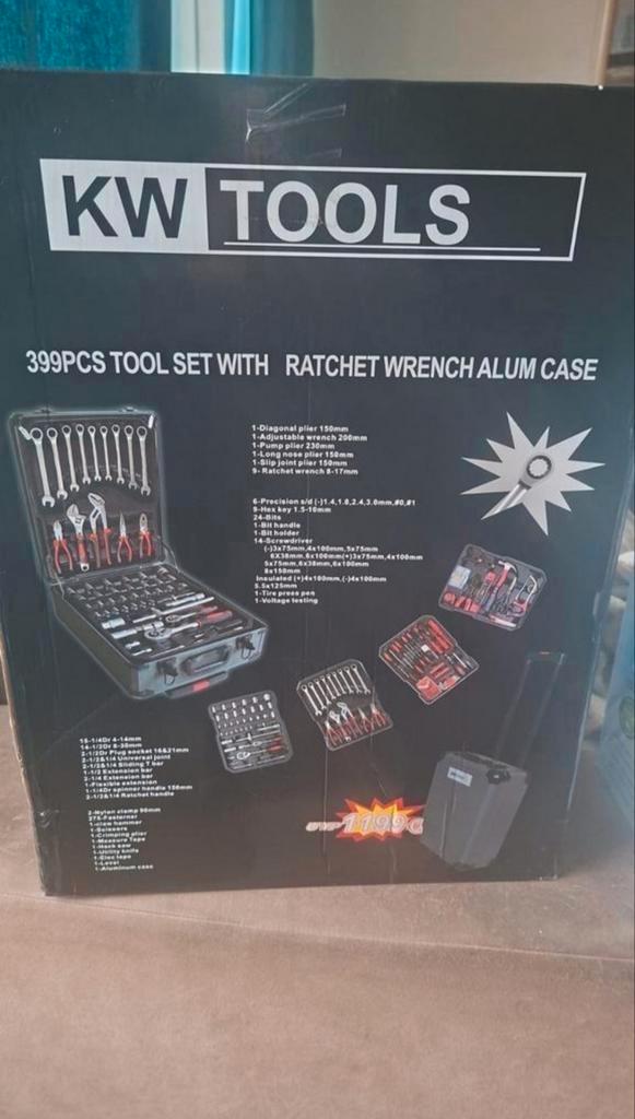 Gereedschapskoffer 399-delig - Nieuw, Doe-het-zelf en Verbouw, Gereedschapskisten, Nieuw, Gevuld, Ophalen of Verzenden