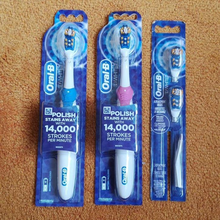 Oral-B 3D White E-tandenborstel2 (Vervangende Borstelkop2), Sieraden, Tassen en Uiterlijk, Uiterlijk | Mondverzorging, Nieuw, Tandenborstel