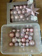 Glazen kerstballen roze, Ophalen of Verzenden, Zo goed als nieuw