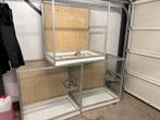 Kweekkooien/boxen aluminium, Dieren en Toebehoren, Vogels | Hokken en Kooien, Ophalen, Zo goed als nieuw, Aluminium, Broedkooi of Kweekkooi