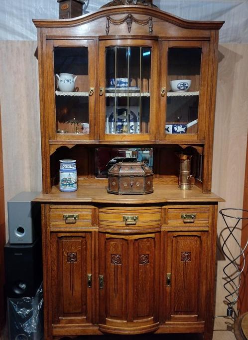 Antiek buffetkast, Huis en Inrichting, Kasten | Buffetkasten, Gebruikt, 200 cm of meer, 25 tot 50 cm, Ophalen