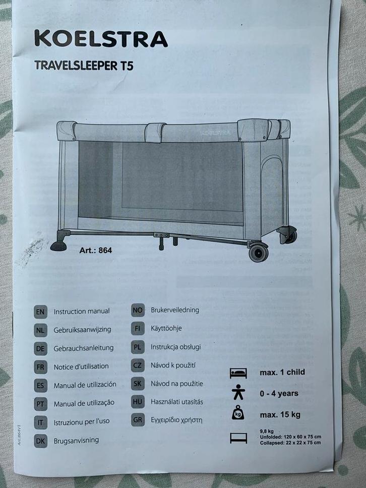 Logeer-campingbedje ( nooit gebruikt), Kinderen en Baby's, Babywiegjes en Ledikanten, Nieuw, Reisbedje, Ophalen
