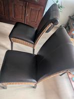 Eetkamerstoelen "Lloyd loom", Huis en Inrichting, Stoelen, Ophalen, Gebruikt, Bruin, Vier