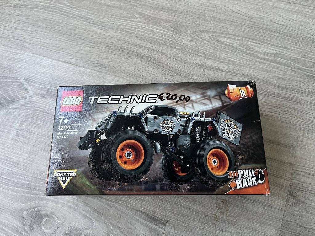 Lego Technic 42119 - Monster Jam Max-D, Kinderen en Baby's, Speelgoed | Duplo en Lego, Ophalen, Zo goed als nieuw, Complete set